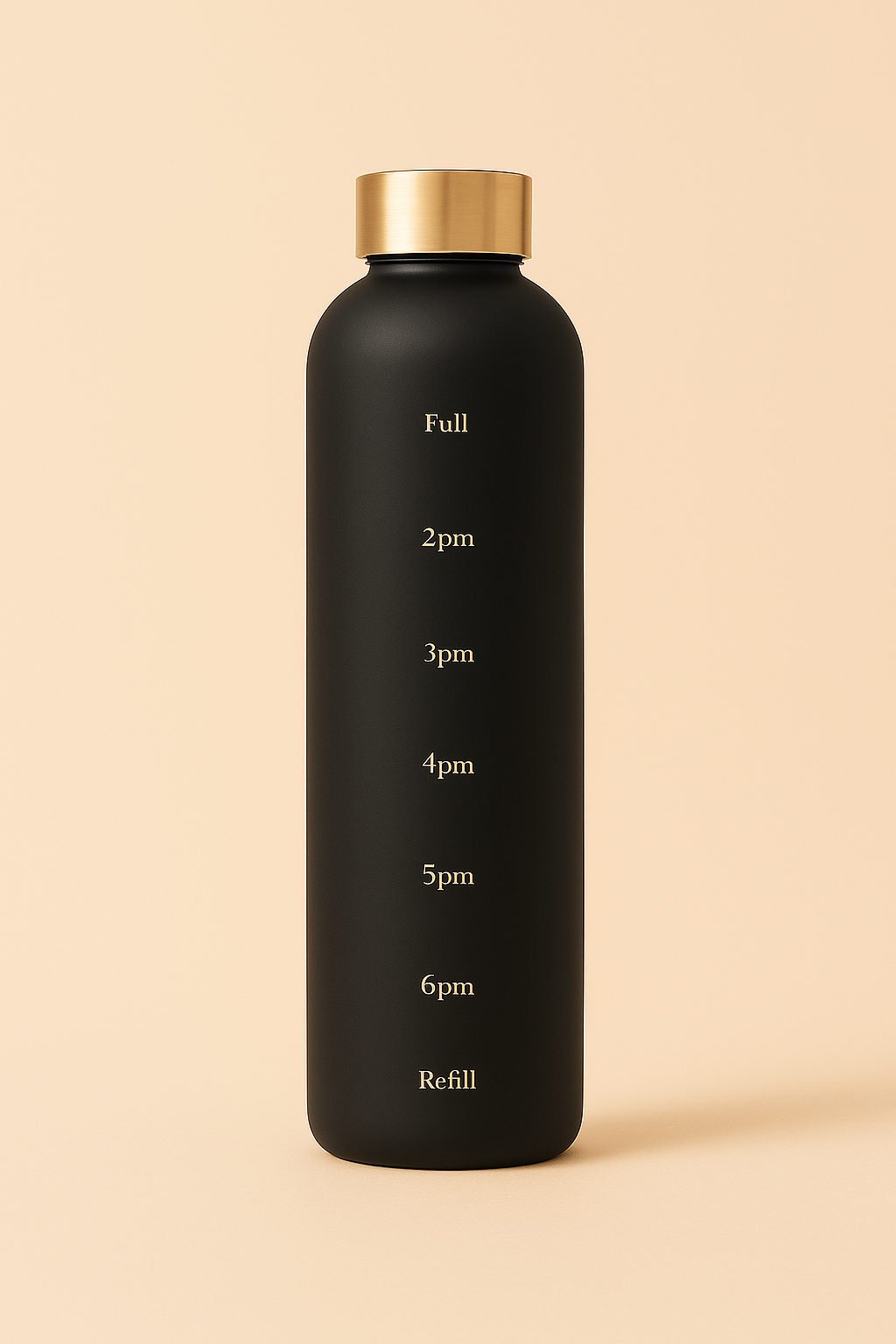 Large Capacity 1L Time Water Cup Fitness Water Bottle Gradient Color Matte