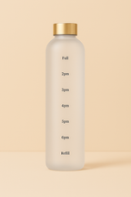 Large Capacity 1L Time Water Cup Fitness Water Bottle Gradient Color Matte