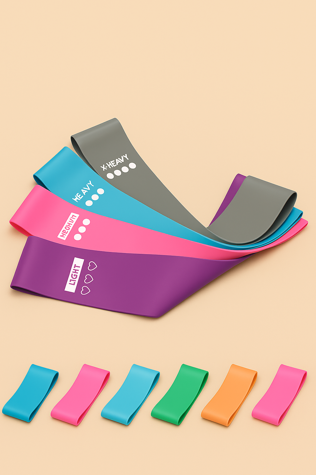 Elastic Sport Bands for Toning, Training & Strength